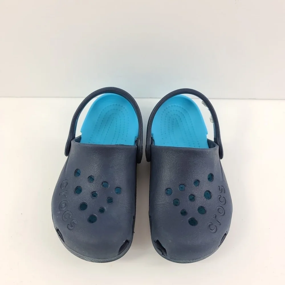 Crocs kids clog sandals blue Sz C10
